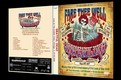 GRATEFUL DEAD Live At The Soldier Field, Chicago, IL. 07.03.2015 DVD