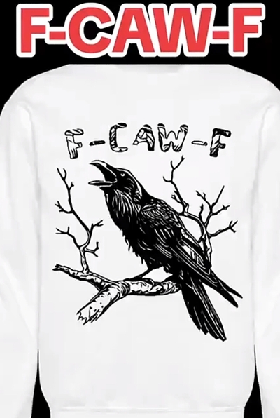 F-CAW-F Raven Sweatshirt | Funny Crow Swear Word Apparel | Gothic Aesthetic Humor Sweatshirt