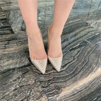 New gold braided high heels 12CM - Thumbnail 1