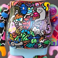 Custom Bearbrick 400% by Swaggerassic "The Entropy Bear” - Thumbnail 6