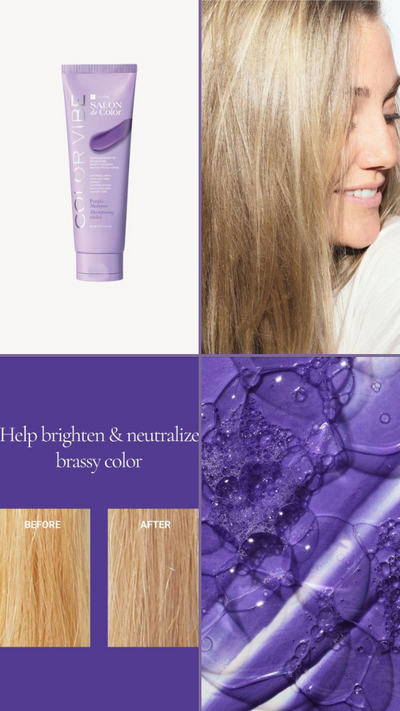 Elastine Salon De Color Color-Vibe Purple Shampoo - FINAL SALE