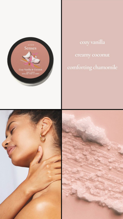 Senses Cozy Vanilla & Coconut Body Scrub - FINAL SALE