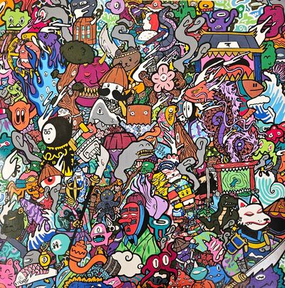 Painting by Swaggerassic "The Entropy Square”