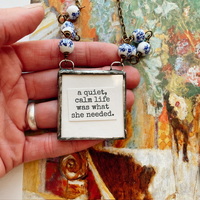“A quiet calm life” necklace no.01 - Thumbnail 1