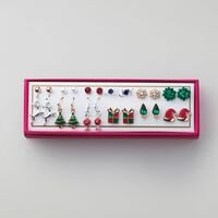 Holly Jolly 12-Piece Earring Pack - FINAL SALE - Thumbnail 2