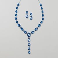 Ocean Blue Mirage Necklace and Earring Set - FINAL SALE - Thumbnail 1
