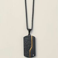 Men's Stainless Steel Trailblazer Dog Tag Necklace - Thumbnail 2
