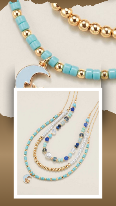 Moonlight Waves Layered Necklace - FINAL SALE