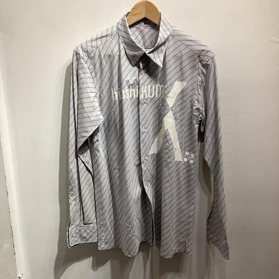 Yuji yamada hiroshi kume diagonal stripe shirt  - Thumbnail 1