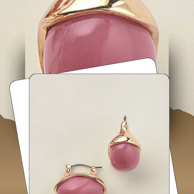 Scarlet arc statement earrings - final sale - Thumbnail 2