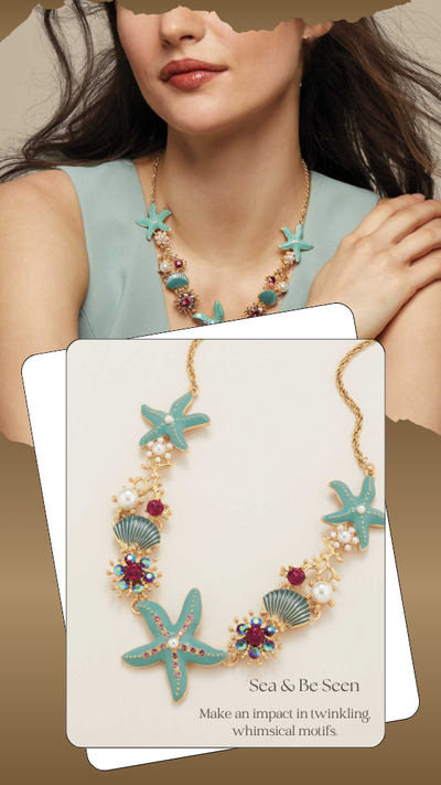 Marine Dream Statement Necklace - FINAL SALE