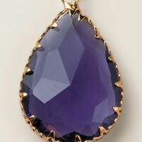 Violet Dewdrop Pendant Necklace - FINAL SALE - Thumbnail 2