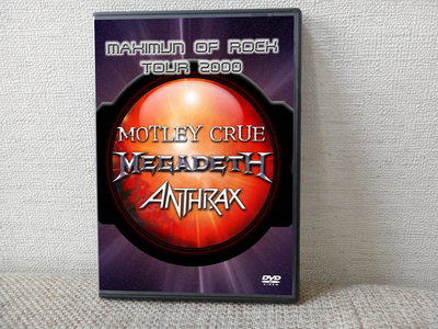 MAXIMUN ROCK TOUR 2000 Anthrax Megadeth Motley Crue DVD