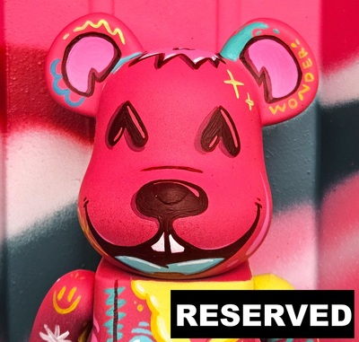 Custom Bearbrick 400% by Topo "Inner Rose"