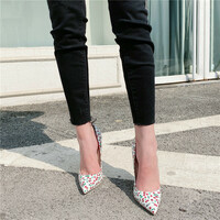 Cherry pattern high heels 12CM - Thumbnail 3