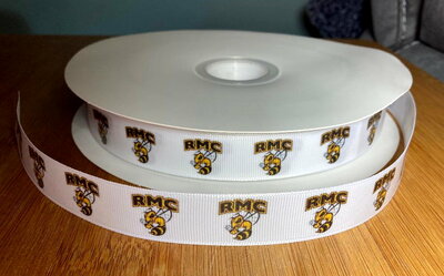 7/8" Randolph Macon College RMC Inspired Custom Printed Grosgrain Ribbon
