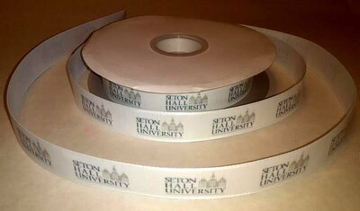 7/8" Seton Hall University Inspired Custom Printed Grosgrain Ribbon