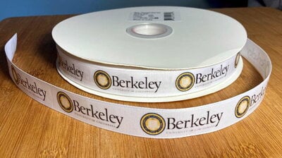 7/8" University of California UC Berkeley Inspired Custom Printed Grosgrain Ribbon