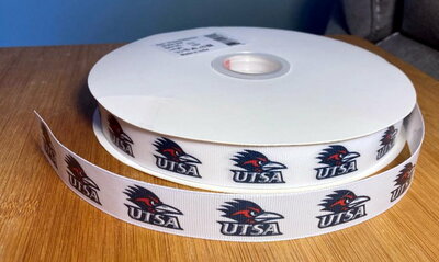 7/8" University of Texas San Antonio UTSA Inspired Custom Printed Grosgrain Ribbon