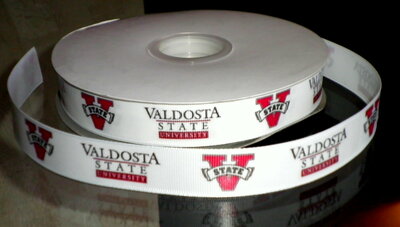 7/8" Valdosta State University Inspired Custom Printed Grosgrain Ribbon