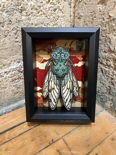 "Hashihimie" Limited Edition Print Shadowbox