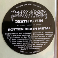 NECROPHAGIA - Death Is Fun (Rare 2 LP collection of the pioneering death metal bands 80s Demos) - Thumbnail 2