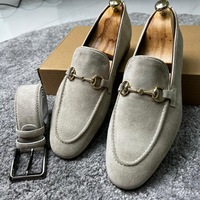 Handmade men's genuine leather shoes - Thumbnail 1