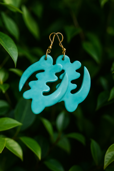 Gye Nyame Earrings (Turquoise)