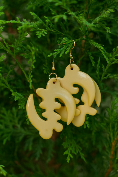 Gye Nyame Earrings (Mellow Yellow)