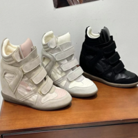 Parisian Wedge Sneaker - Black - Thumbnail 1