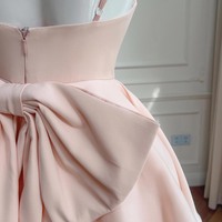 Pink A-Line Short Prom Party Dress - Thumbnail 2