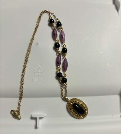Black and Pruple Necklace
