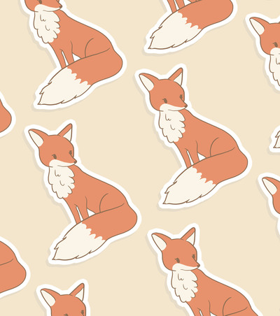 Pretty Fox Individual Stickers