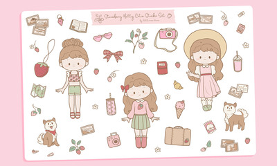 Strawberry Bitty Cutie Sticker Sheet