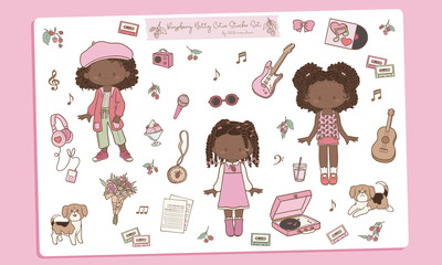 Raspberry Bitty Cutie Sticker Sheet