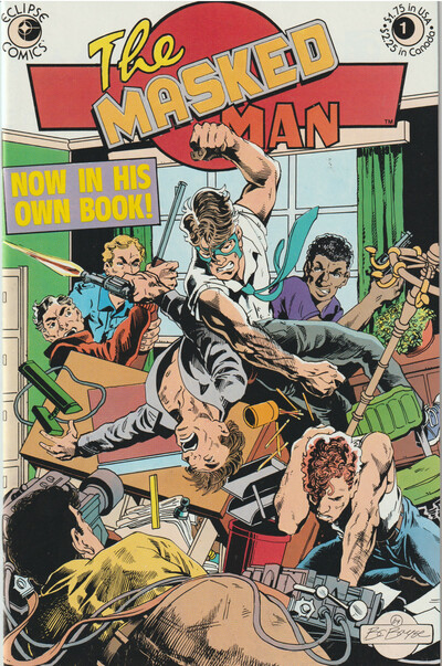 Eclipse comics the masked man (1984) set 1-9 complete