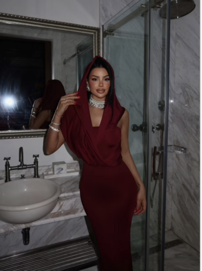 Little Riding Hood Dress - Burgundy