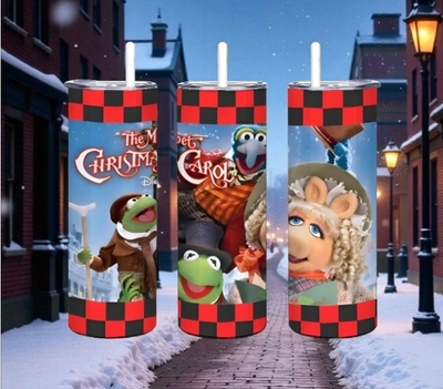 The Muppet Christmas Carol Tumbler Collection - Kermit Gonzo Miss Piggy and Gang