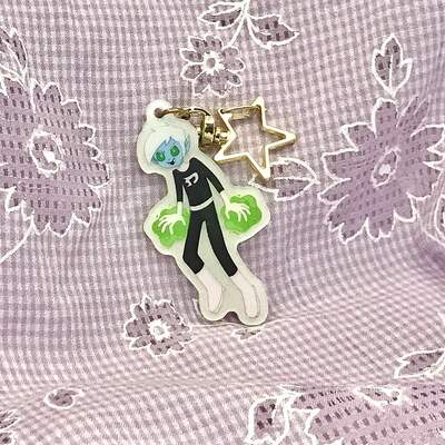 Glow in the Dark Phantom Acrylic Keychain
