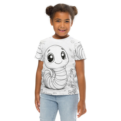 Bea worm Kids crew neck t-shirt