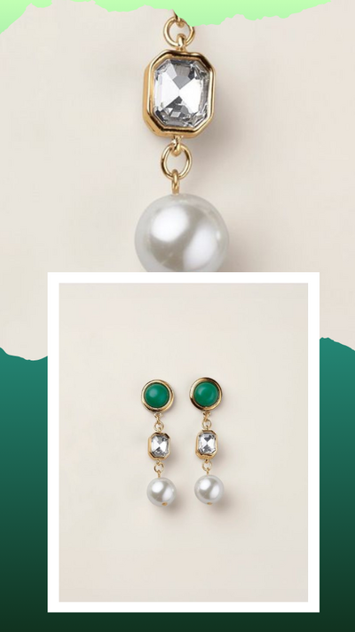 Crystal Evergreen Luxe Earrings