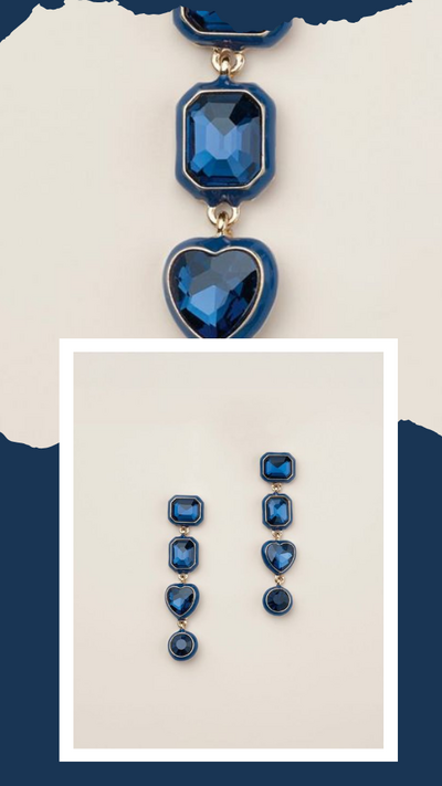 Sapphire Muse Drop Earrings