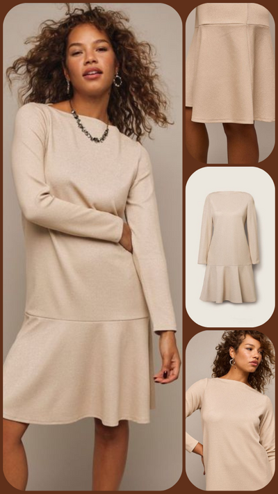 Shimmer Drop Waist Dress