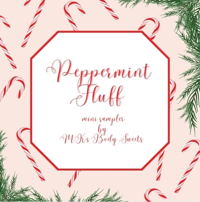 Peppermint Fluff mini wax sampler
