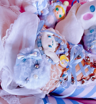 Baby Blue Teddy Bear Hair Clip & Pin