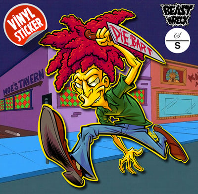 SIDESHOW BOB Vinyl Sticker