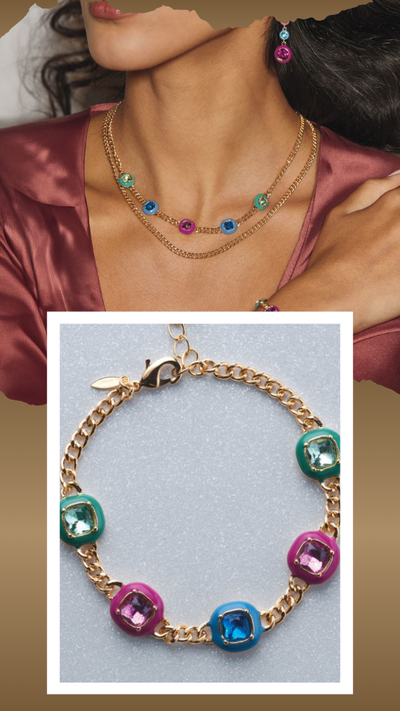 Vibrant Enamel Jewel Bracelet - FINAL SALE