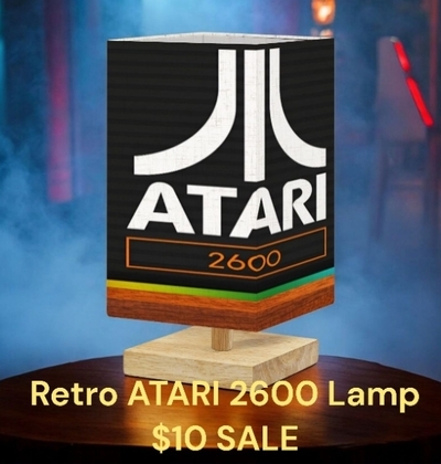 HUGE STEAL! Retro Atari 2600 Console Accent Lamp w/ Multi-Color Light, Remote & Bulb - ONLY $10 + FREE SHIP!