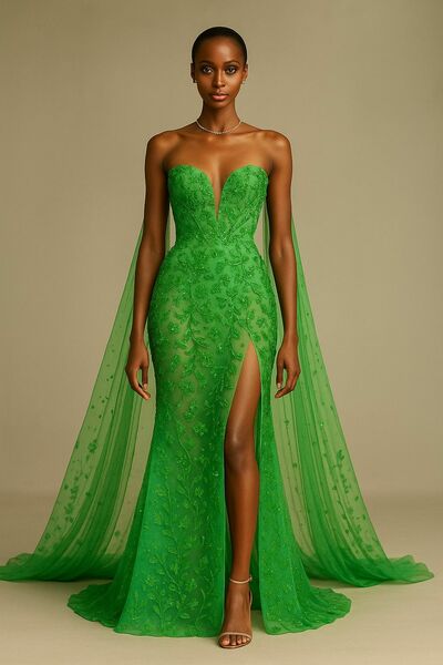 Green Sheath Prom Dress Appliques Sleeveless Beaded Evening Formal Gown Simple Birthday Party Dress