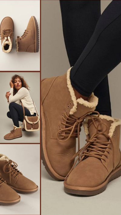 Cozy Lace-Up Bootie